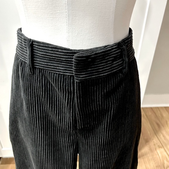 NWOT Banana Republic Off Black Corduroy Wide Leg Pant & Black Style & Co. Bundle - Picture 3 of 12